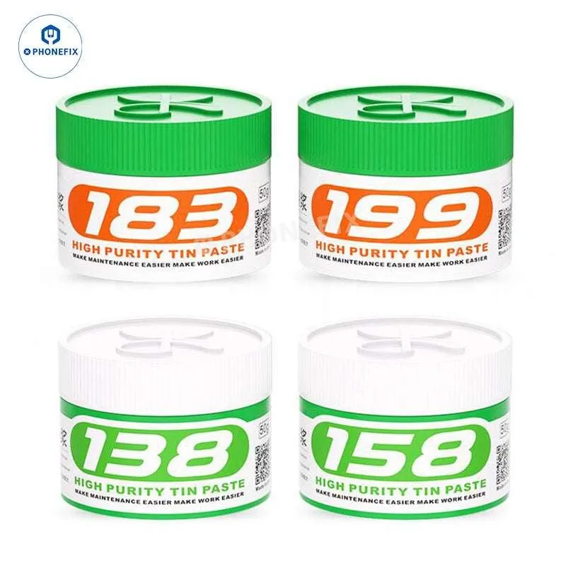 Pâte à souder à l'étain sans plomb MiJing 138A 158A 190A 217A