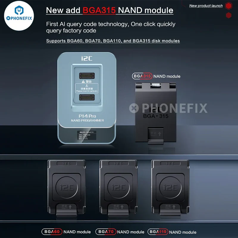 Programmeur I2C P14 Pro BGA110 BGA70 Nand pour iPhone 6S-15 Pro Max