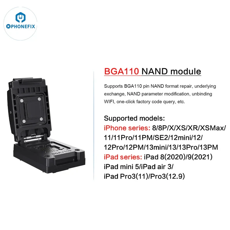 Programmeur I2C P14 Pro BGA110 BGA70 Nand pour iPhone 6S-15 Pro Max