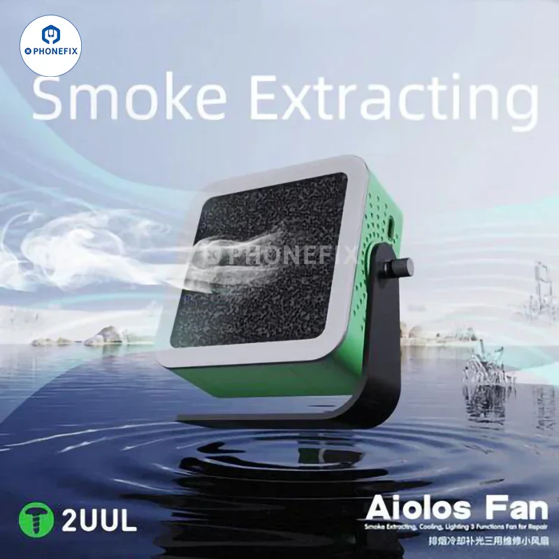 Ventilateur Aiolos 2UUL avec refroidissement, éclairage, extraction de fumée de soudure