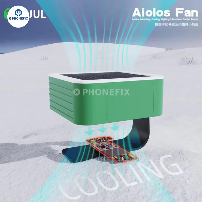 Ventilateur Aiolos 2UUL avec refroidissement, éclairage, extraction de fumée de soudure