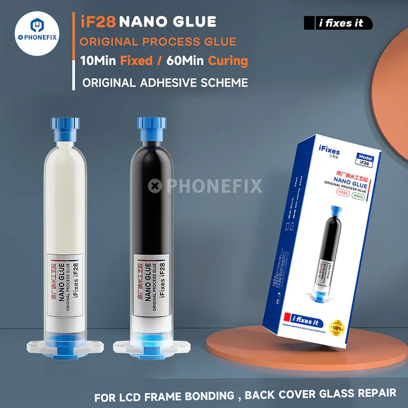 Colle UV nano-adhésive iFixes pour réparation de châssis de téléphone endommagés, vitre LCD