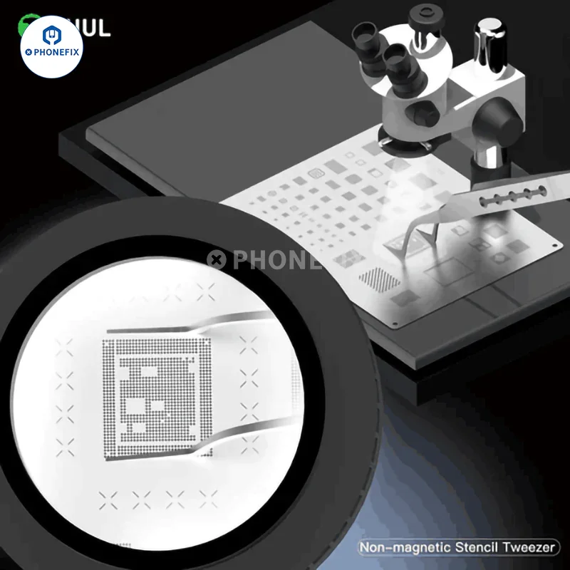 Pince à épiler en titane violet non magnétique 2UUL, outil de réparation de PCB de téléphone