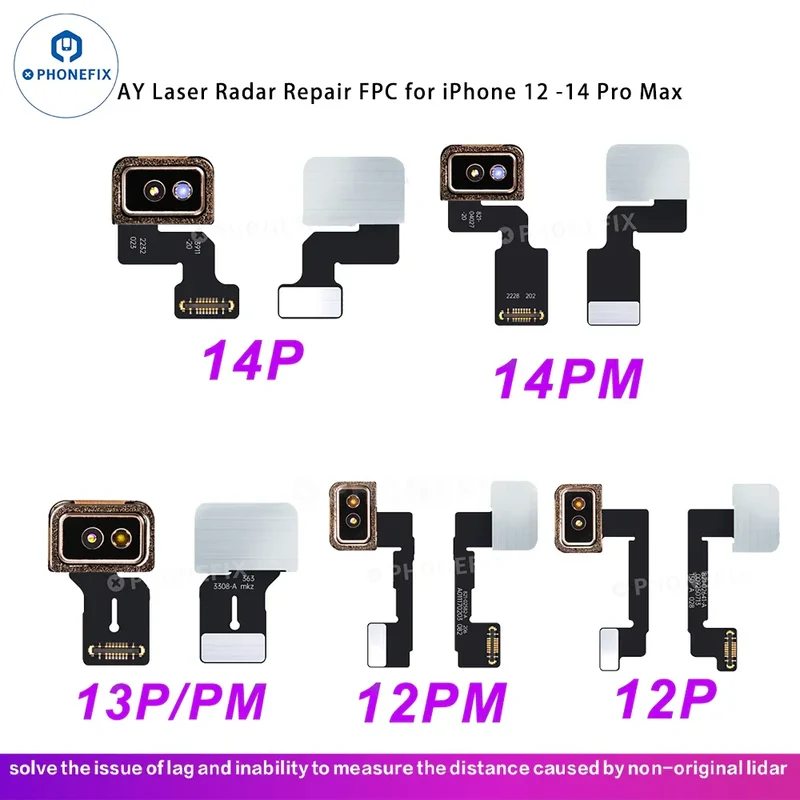 Le câble FPC du radar laser AY A108 résout le problème de latence de l'appareil photo de l'iPhone