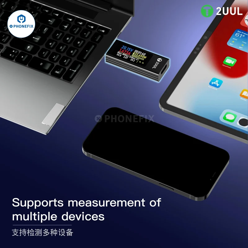 Testeur numérique USB Type-C, détecteur de tension, de courant et de chargeur