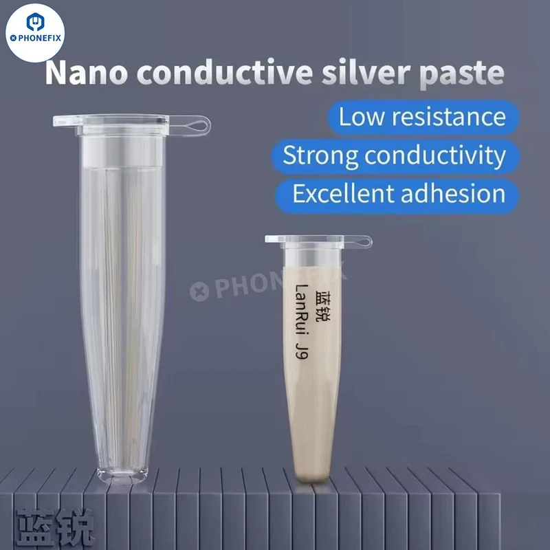 Pâte d'argent nanoconductrice pour la réparation des circuits flexibles de l'écran de l'iPhone