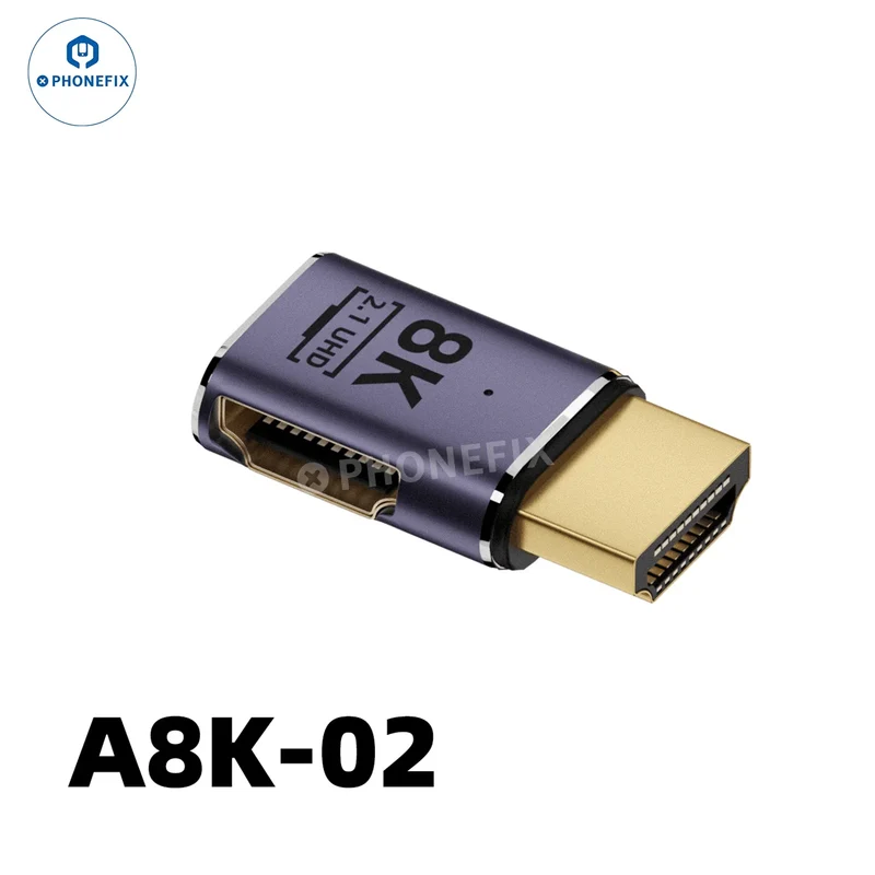 Connecteur d'extension convertisseur 8K 60 Hz 48 Gbit/s pour téléphone, ordinateur portable, HDTV