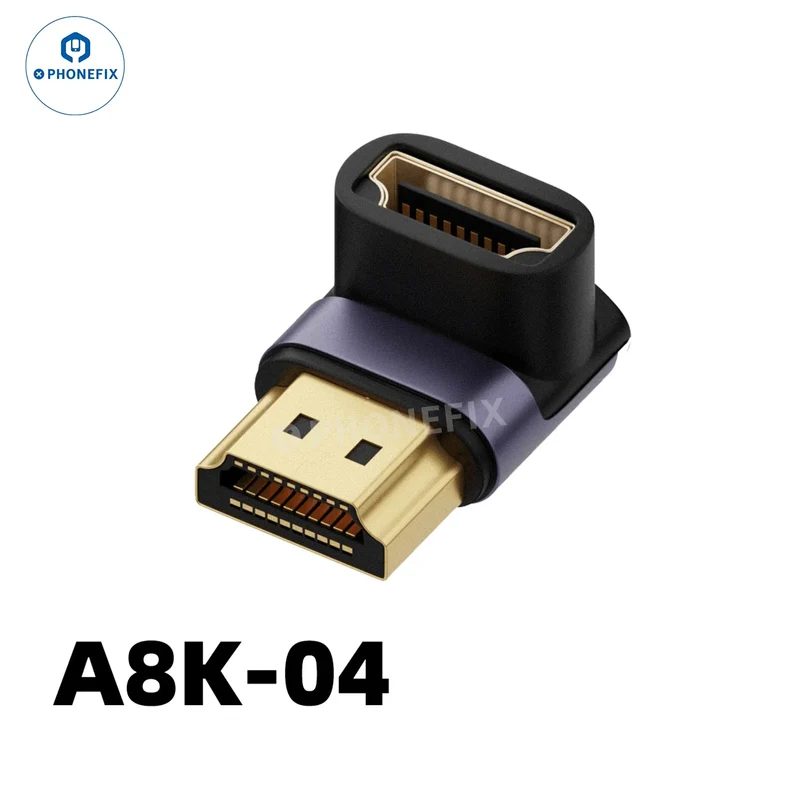 Connecteur d'extension convertisseur 8K 60 Hz 48 Gbit/s pour téléphone, ordinateur portable, HDTV