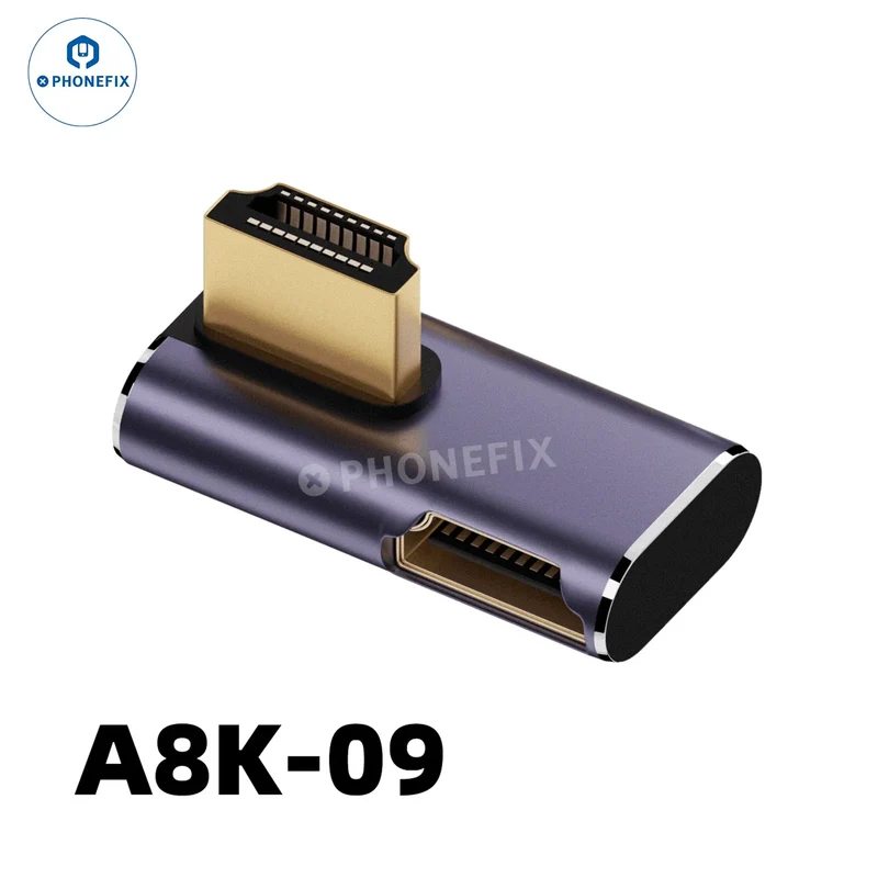 Connecteur d'extension convertisseur 8K 60 Hz 48 Gbit/s pour téléphone, ordinateur portable, HDTV