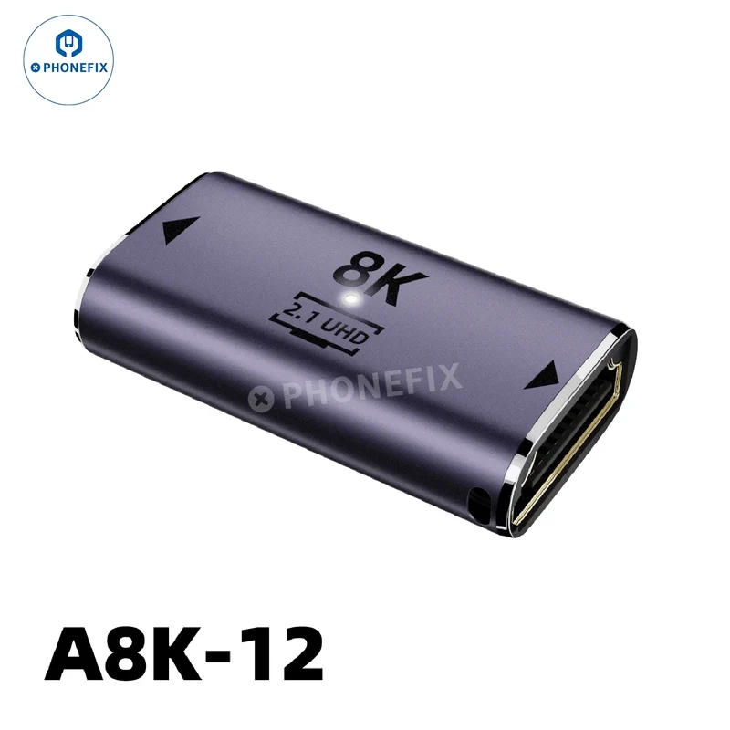 Connecteur d'extension convertisseur 8K 60 Hz 48 Gbit/s pour téléphone, ordinateur portable, HDTV