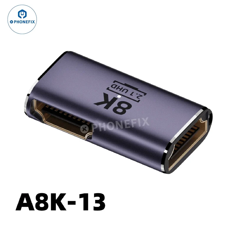 Connecteur d'extension convertisseur 8K 60 Hz 48 Gbit/s pour téléphone, ordinateur portable, HDTV