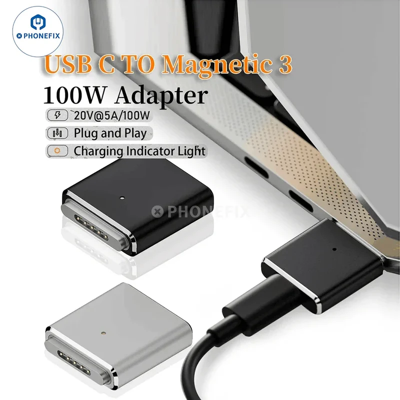 Adaptateur convertisseur USB femelle type C vers Magsafe 1/2/3 pour MacBook