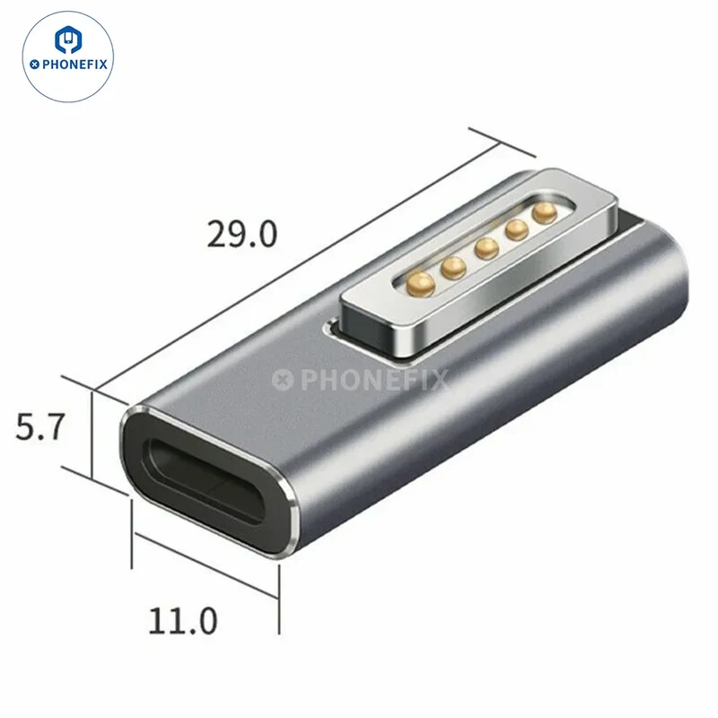 Adaptateur convertisseur USB femelle type C vers Magsafe 1/2/3 pour MacBook