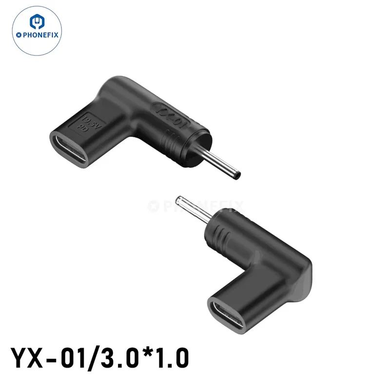 Convertisseur USB Type-C femelle vers DC mâle 100 W pour ordinateur portable, charge rapide