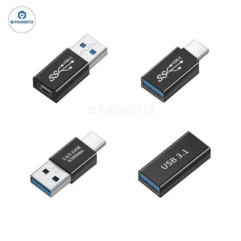 Adaptateur de transmission haute vitesse USB 3.0/3.1 de type C 10 Go pour iPhone