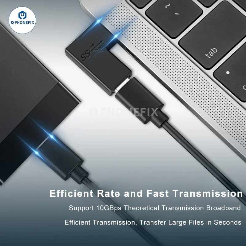 Adaptateur de transmission haute vitesse USB 3.0/3.1 de type C 10 Go pour iPhone