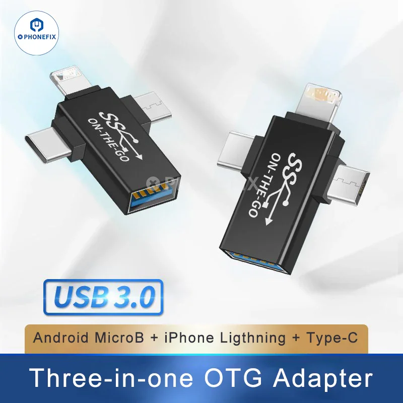 Adaptateur de transmission haute vitesse USB 3.0/3.1 de type C 10 Go pour iPhone