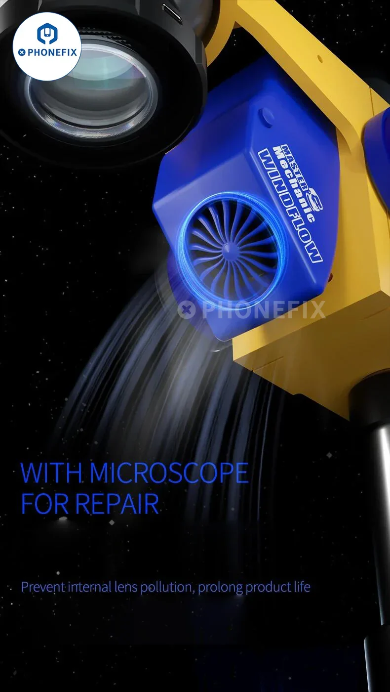 MÉCANICIEN Microscope Instrument d'extraction de fumée Absorbeur de fumée