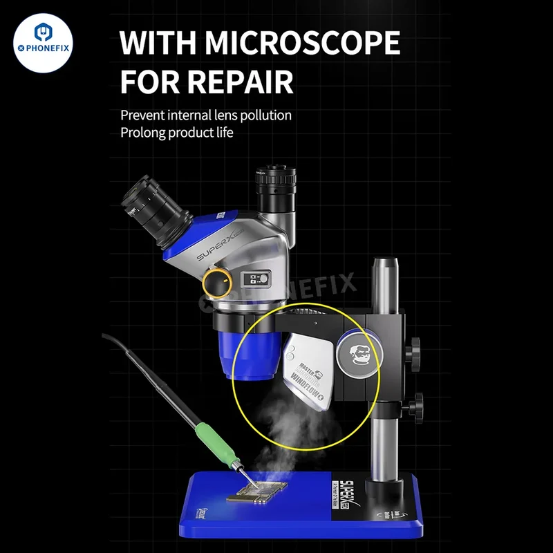 MÉCANICIEN Microscope Instrument d'extraction de fumée Absorbeur de fumée