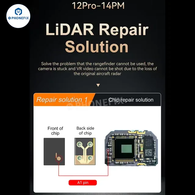 Puce de câble FPC de réparation laser LiDAR i2C pour iPhone 12-14 Pro Max