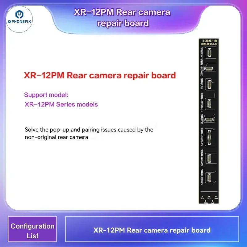 Puce de câble FPC de réparation laser LiDAR i2C pour iPhone 12-14 Pro Max