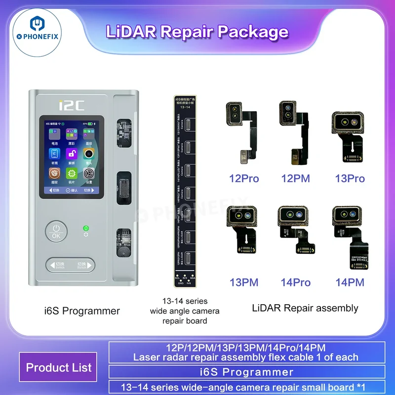Puce de câble FPC de réparation laser LiDAR i2C pour iPhone 12-14 Pro Max