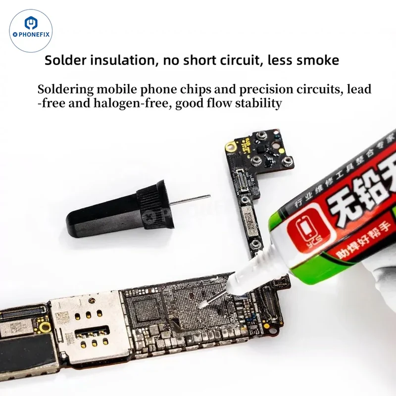 Pâte à souder sans plomb YCS, flux de réparation de circuits imprimés pour téléphones sans halogène