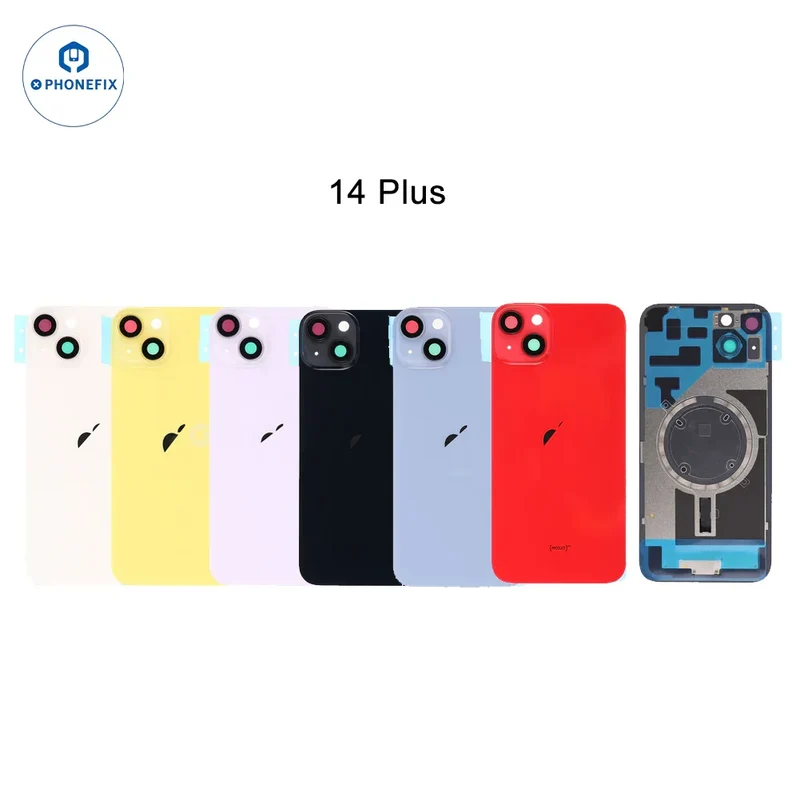 Coque arrière en verre avec aimant Magsafe pour iPhone 14-16 Pro Max