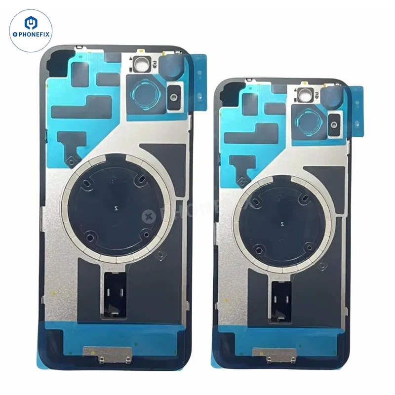Coque arrière en verre avec aimant Magsafe pour iPhone 14-16 Pro Max