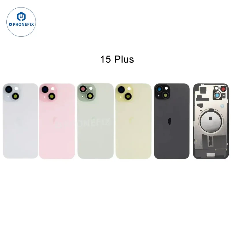 Coque arrière en verre avec aimant Magsafe pour iPhone 14-16 Pro Max
