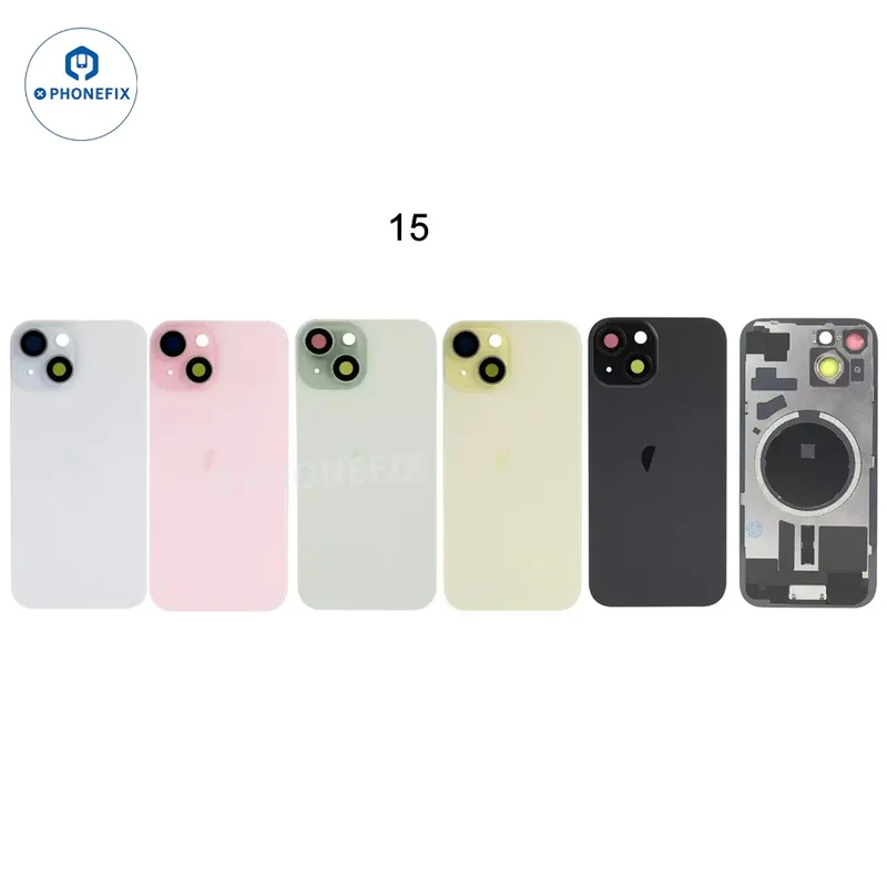 Coque arrière en verre avec aimant Magsafe pour iPhone 14-16 Pro Max