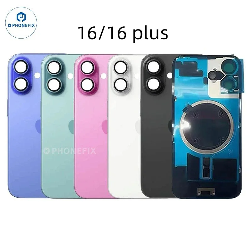 Coque arrière en verre avec aimant Magsafe pour iPhone 14-16 Pro Max