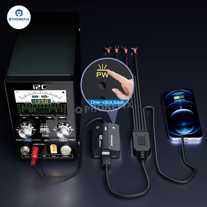 Câble d'alimentation en un clic i2C Boot Box pour iPhone et Android