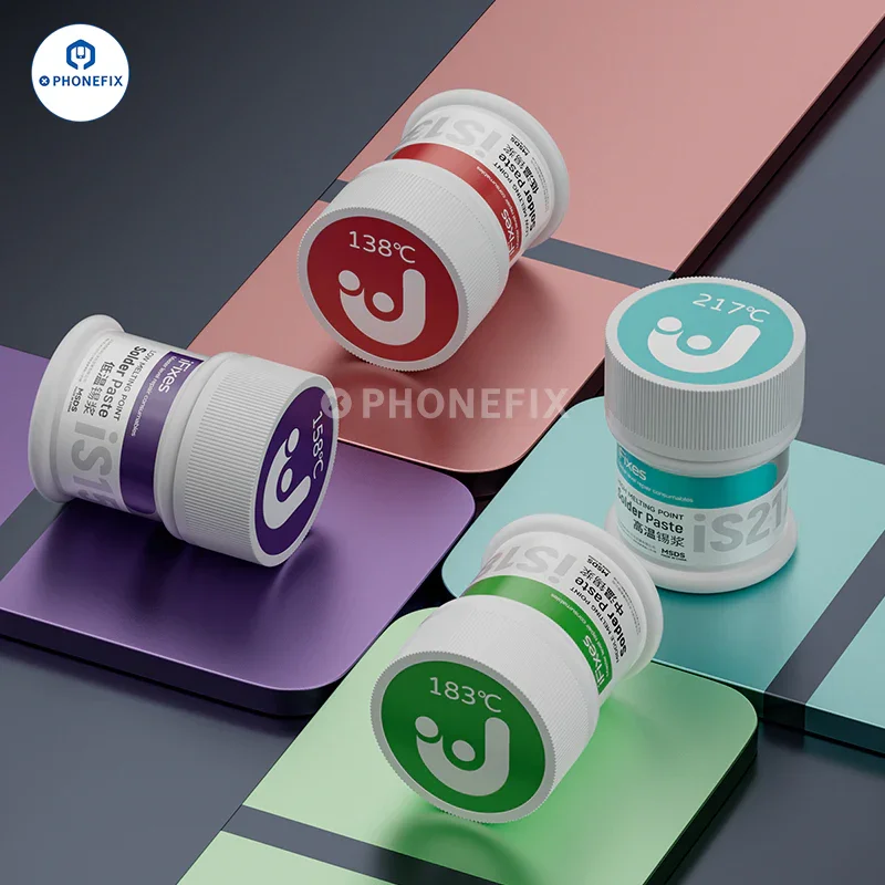 Pâte à souder iFixes 138℃ 158℃ 183℃ 217℃ Flux pour puces PCB BGA