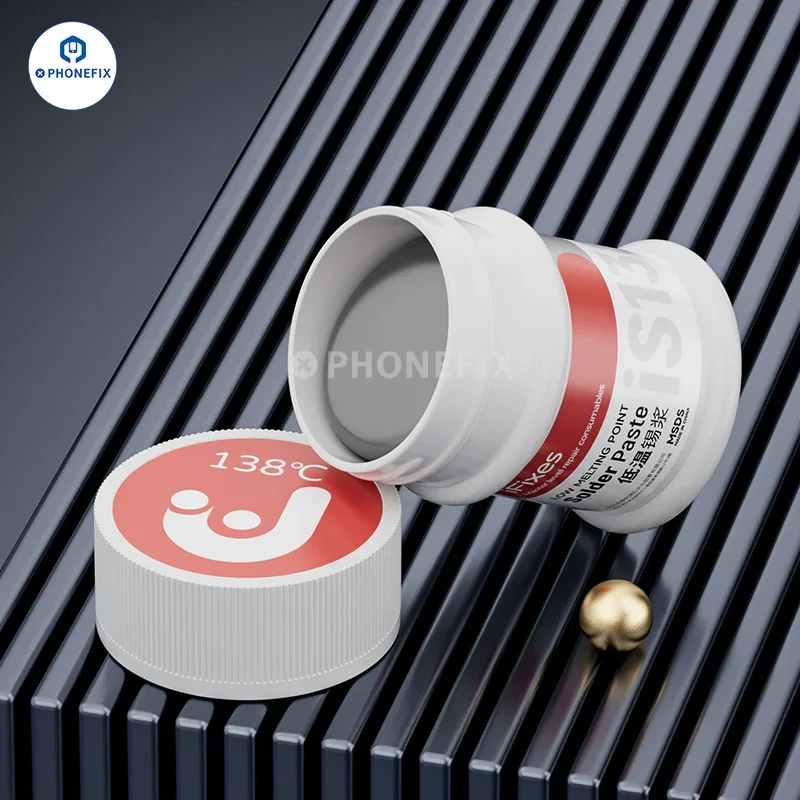 Pâte à souder iFixes 138℃ 158℃ 183℃ 217℃ Flux pour puces PCB BGA