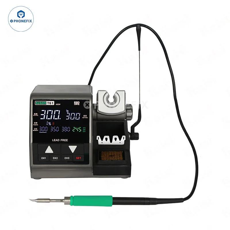 Station de soudage Sugon T61 400 W avec poignées T210 T470 et pointes C470