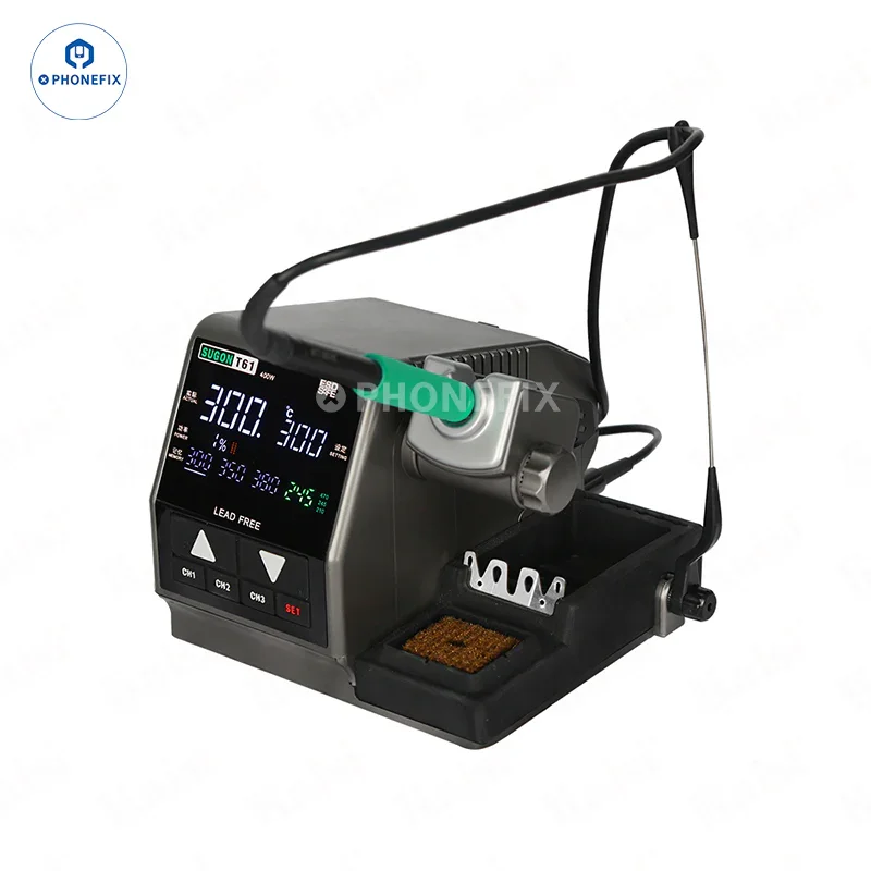Station de soudage Sugon T61 400 W avec poignées T210 T470 et pointes C470