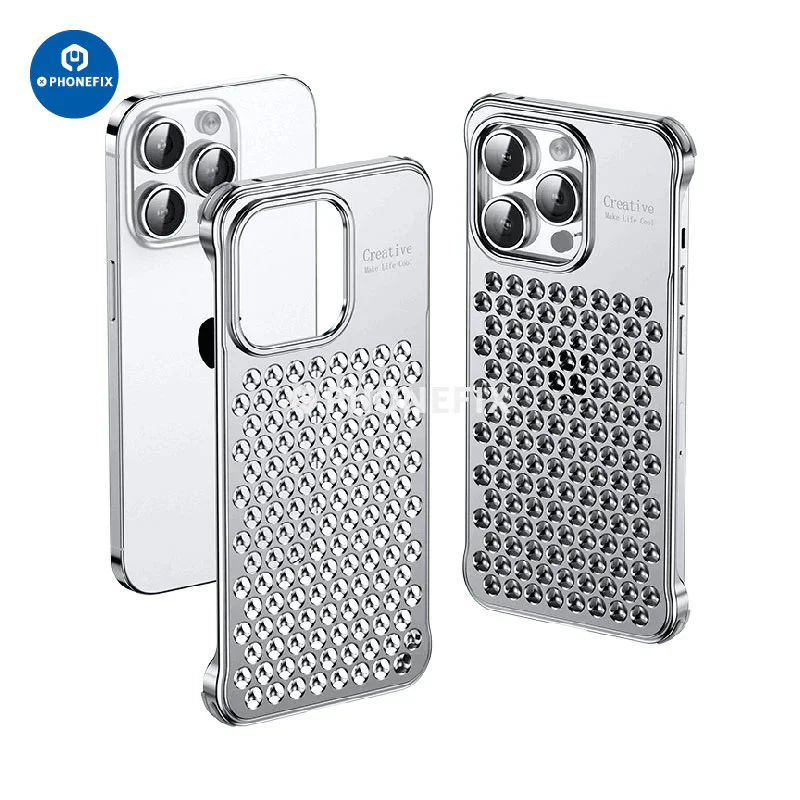 Coque de téléphone en alliage d'aluminium à dissipation thermique pour iPhone 14 et 15