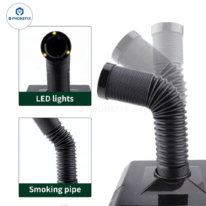 Extracteur de fumées de soudure haut de gamme | Absorbeur de fumée compact de bureau