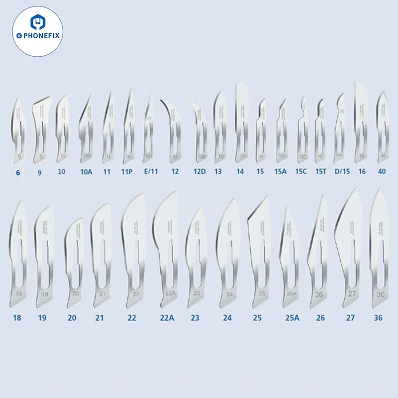 Lames de scalpel chirurgical en acier au carbone Swann Morton