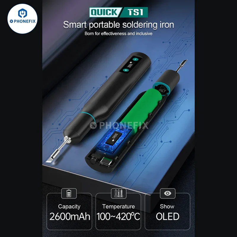 Fer à souder portable QUICK TS1, outil de soudage intelligent