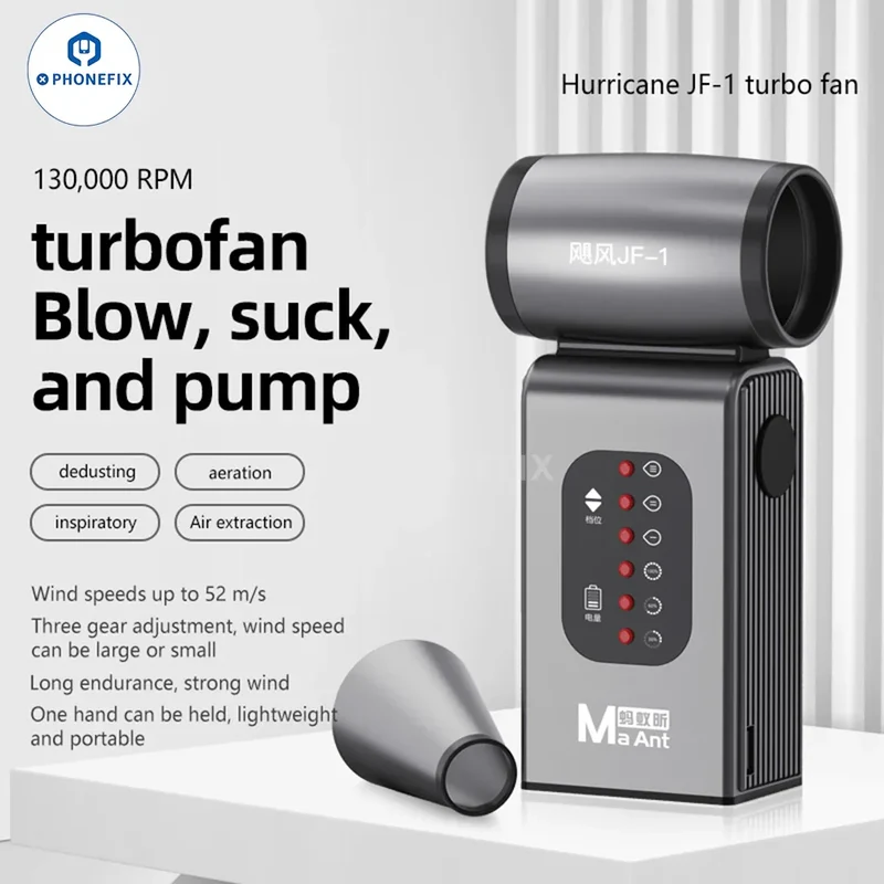 Mini ventilateur turbo à main MaAnt Hurricane Violent Blower JF-1