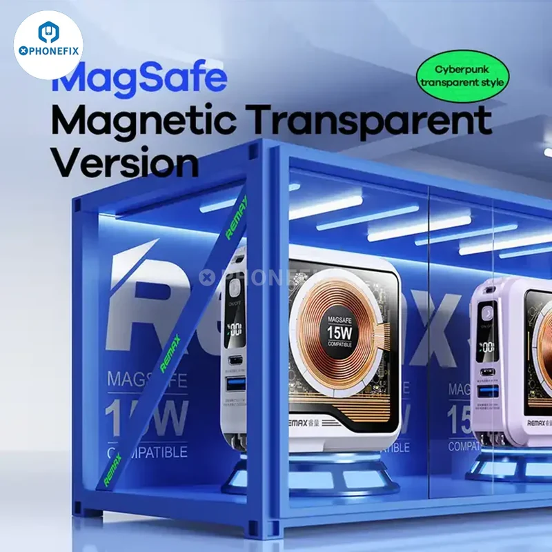 Batterie externe portable magnétique sans fil à chargement rapide Remax