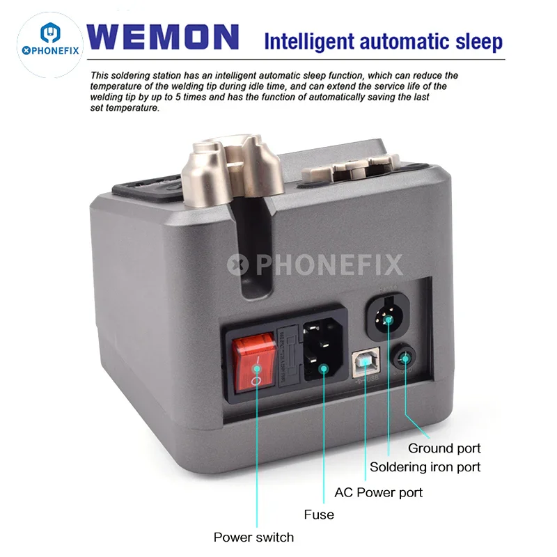 Station de soudage WEMON T31 compatible avec les fers C115, C210 et C245