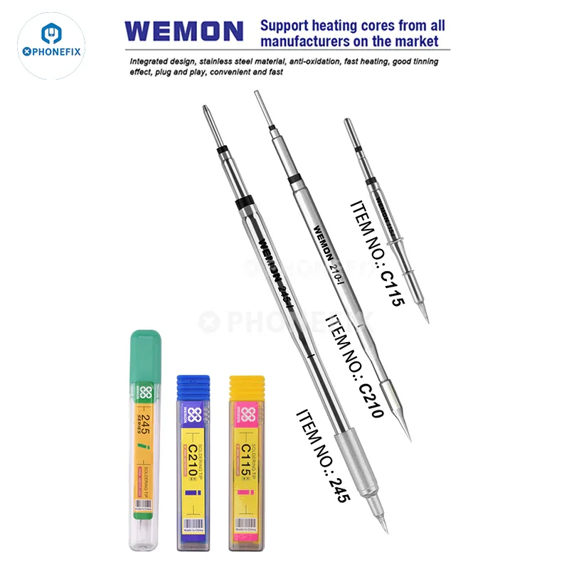 Station de soudage WEMON T31 compatible avec les fers C115, C210 et C245