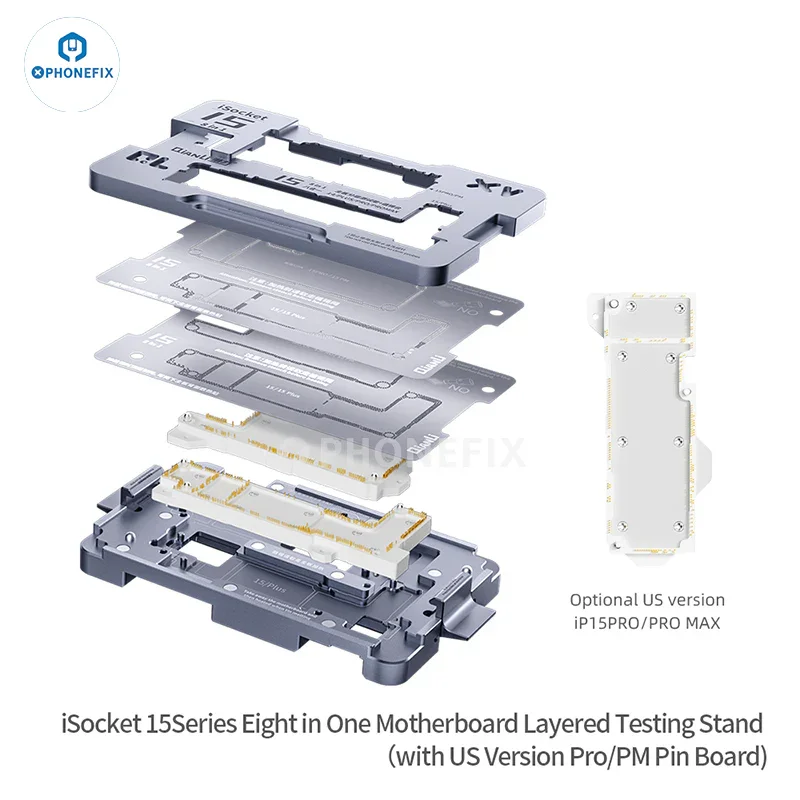 Dispositif de test multicouche de la carte mère QianLi iSocket pour iPhone 15