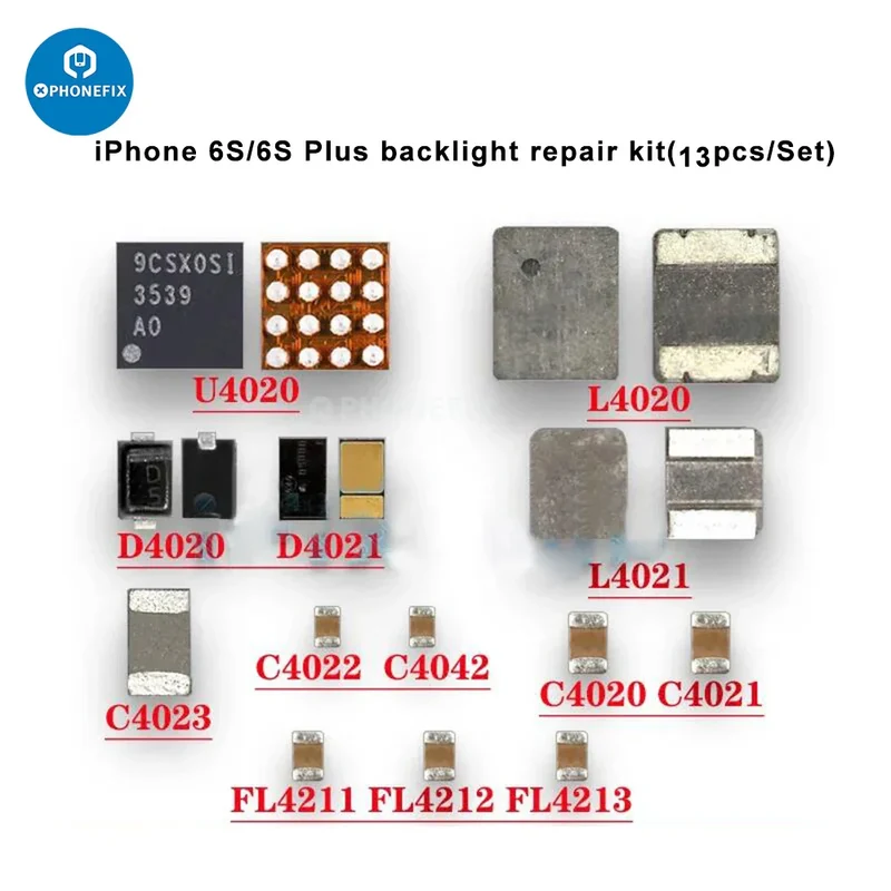 Kit de réparation de filtre de condensateur de diode de puce de rétroéclairage d'iPhone
