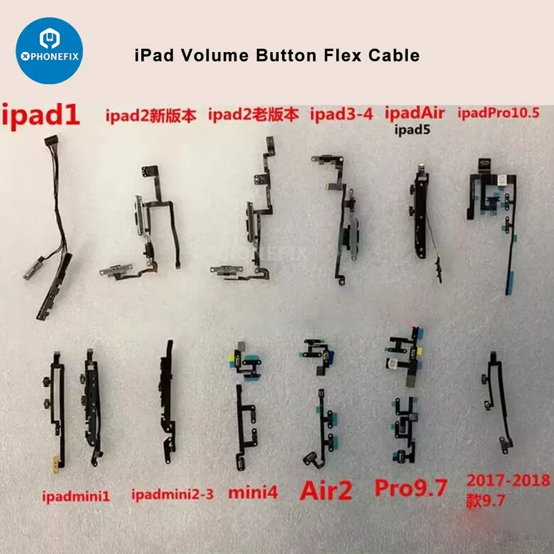 Remplacement du câble flexible du bouton de volume pour iPad 5 MINI 4 Air 2