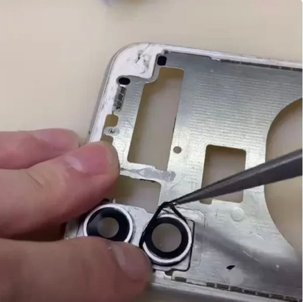 Anneau en caoutchouc étanche pour caméra arrière de l'iPhone X-15 Pro Max