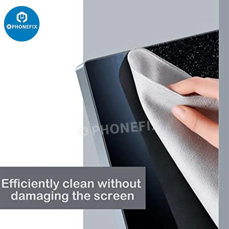 Chiffon de polissage en microfibre pour téléphone, montre, tablette, PC, outil de nettoyage d'écran